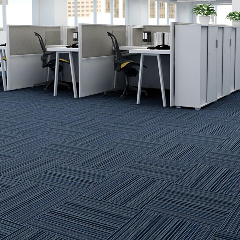 Carpet Floor Tile Striped Pattern Level Loop Interlocking Carpet Tiles