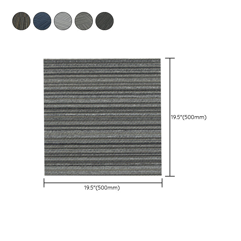 Carpet Floor Tile Striped Pattern Level Loop Interlocking Carpet Tiles