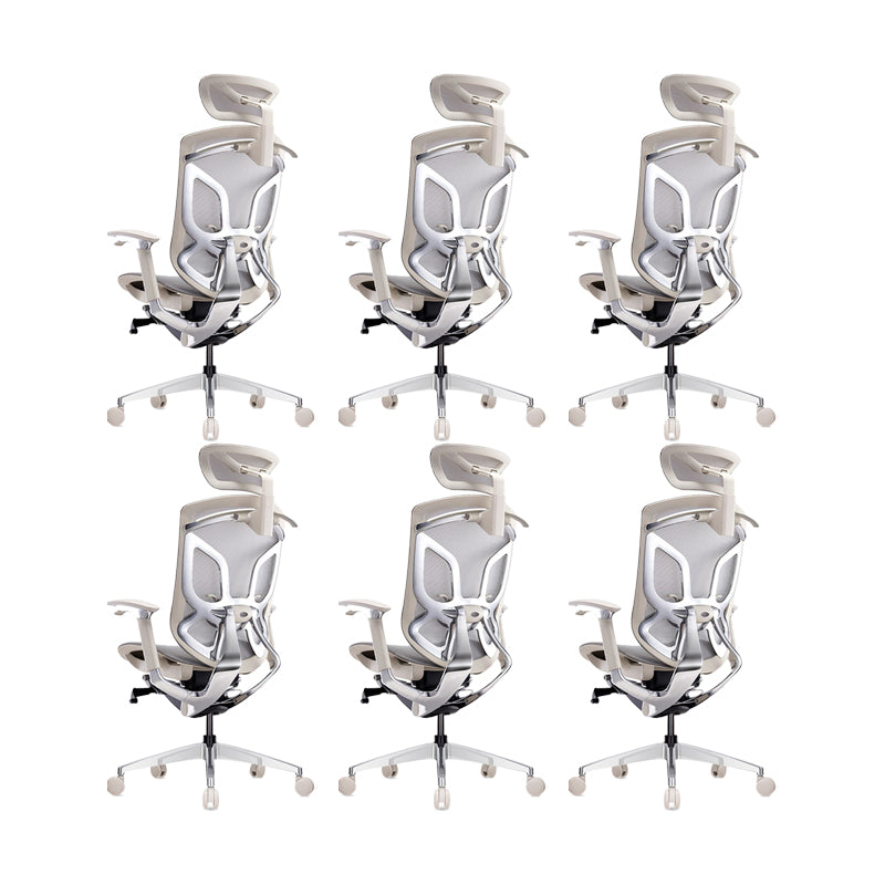 Arms Included Office Chair Modern Adjustable Seat Height Swivel Chair with Wheels