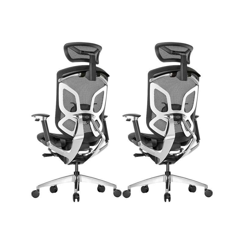 Arms Included Office Chair Modern Adjustable Seat Height Swivel Chair with Wheels