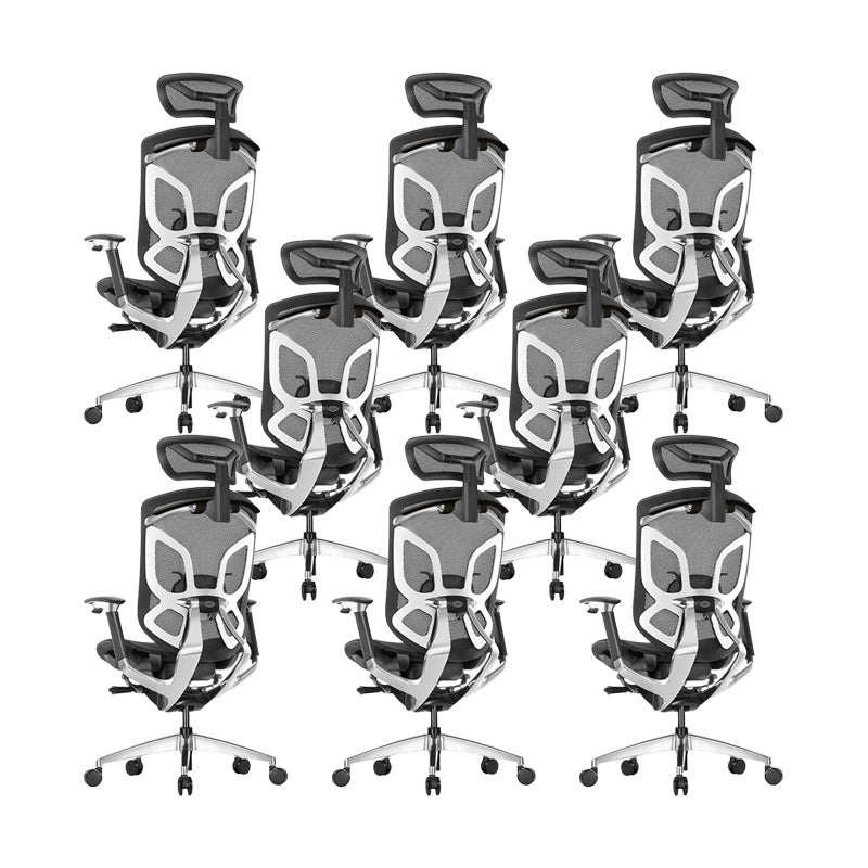 Arms Included Office Chair Modern Adjustable Seat Height Swivel Chair with Wheels