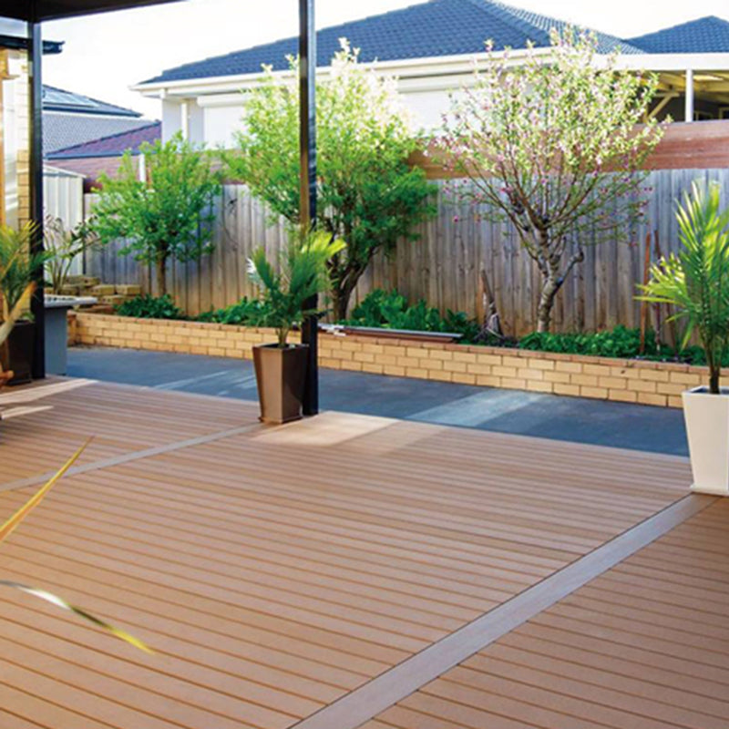 Outdoor Deck Plank Waterproof Slip Resistant Embossed Snapping Floor Board