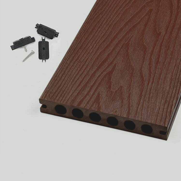 Outdoor Deck Plank Waterproof Slip Resistant Embossed Snapping Floor Board