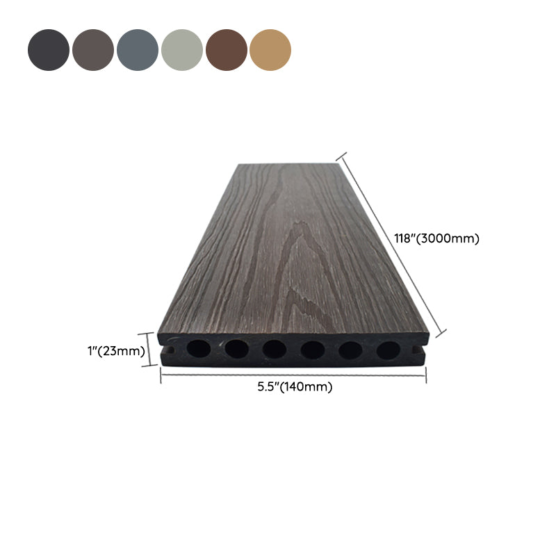 Modern Deck Plank Outdoor Wooden Waterproof Embossed Floor Board
