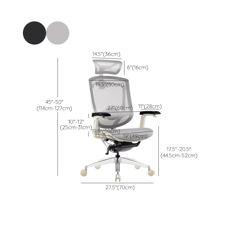 Removable Arms Office Chair Adjustable Seat Height Modern Swivel Chair with Wheels