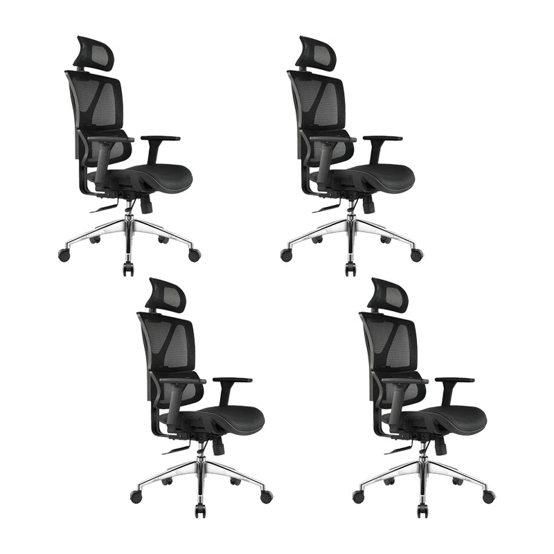 Removable Arms Office Chair Adjustable Seat Height Modern Desk Chair with Wheels