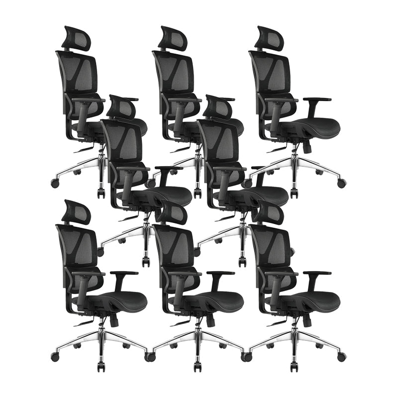 Removable Arms Office Chair Adjustable Seat Height Modern Desk Chair with Wheels