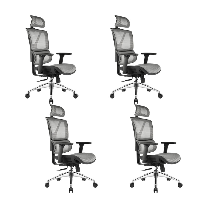 Removable Arms Office Chair Adjustable Seat Height Modern Desk Chair with Wheels