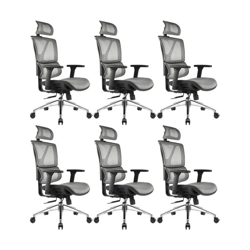 Removable Arms Office Chair Adjustable Seat Height Modern Desk Chair with Wheels