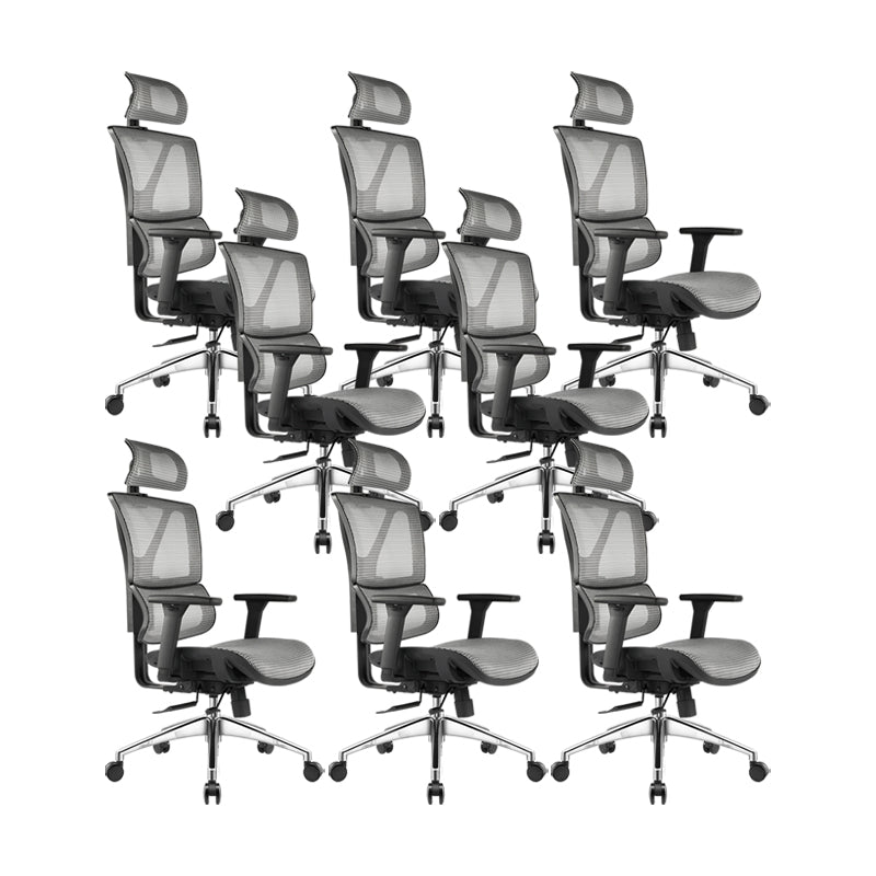 Removable Arms Office Chair Adjustable Seat Height Modern Desk Chair with Wheels