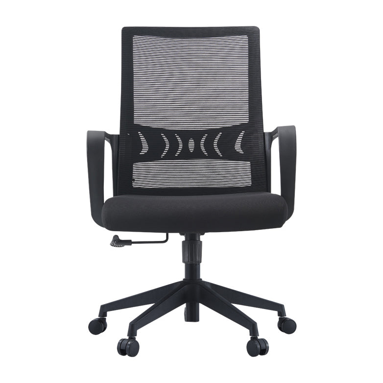 Contemporary Fixed Arms Office Chair Mesh-back Task Chair for Office