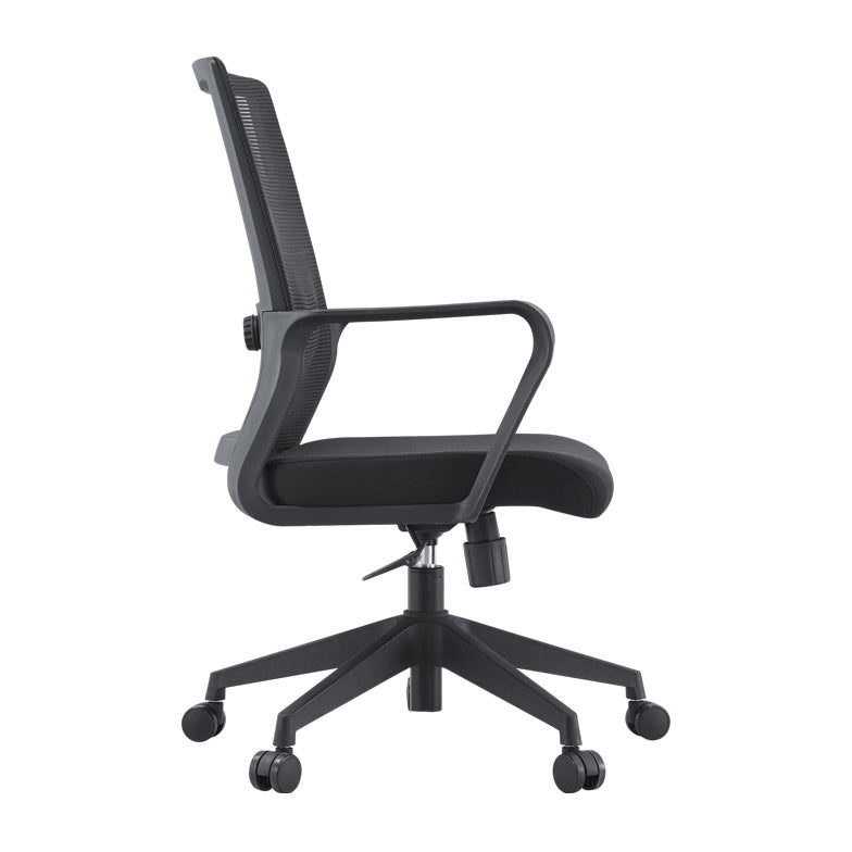 Contemporary Fixed Arms Office Chair Mesh-back Task Chair for Office