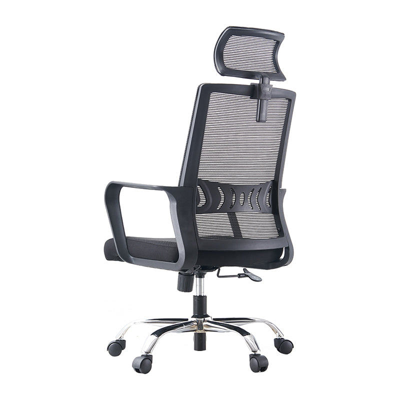 Contemporary Fixed Arms Office Chair Mesh-back Task Chair for Office