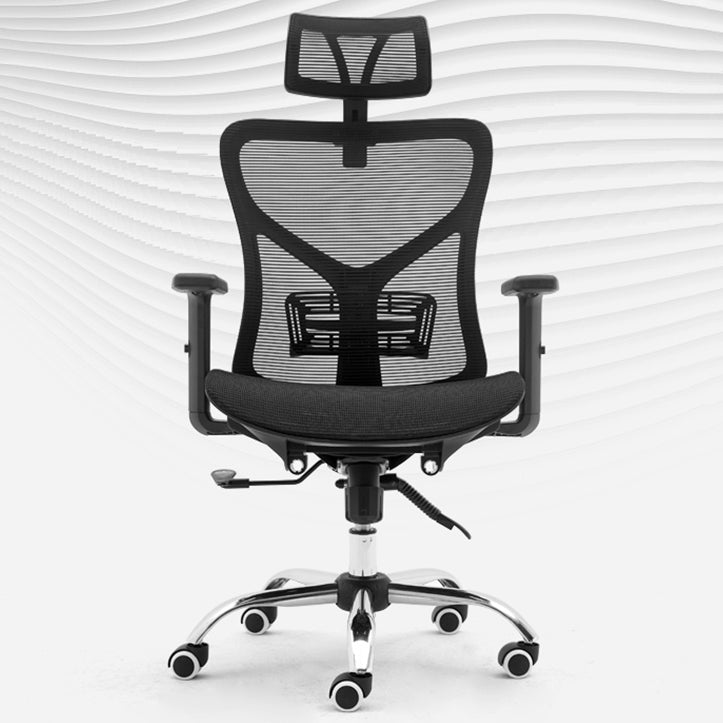 Modern Adjustable Arms Office Chair Mesh-back Task Chair for Office