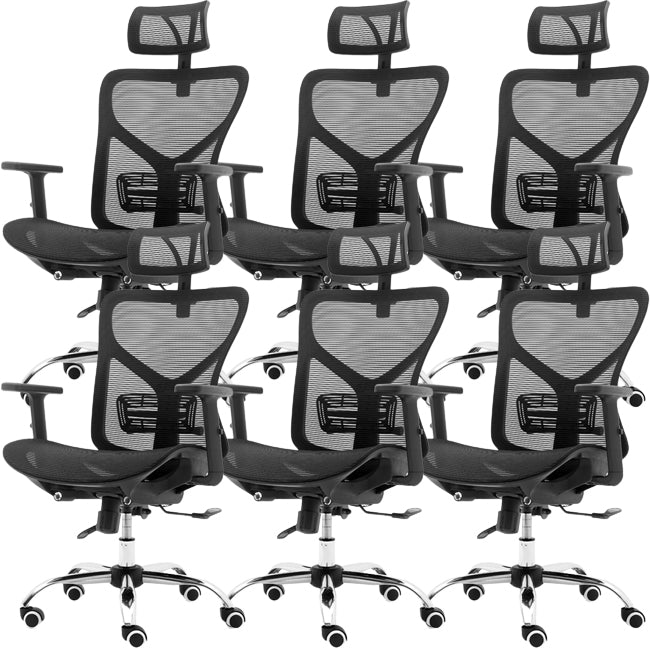 Modern Adjustable Arms Office Chair Mesh-back Task Chair for Office