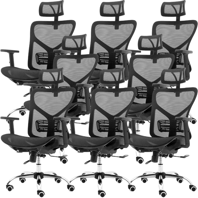 Modern Adjustable Arms Office Chair Mesh-back Task Chair for Office