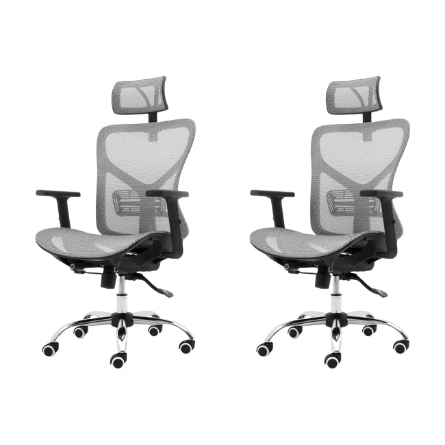 Modern Adjustable Arms Office Chair Mesh-back Task Chair for Office