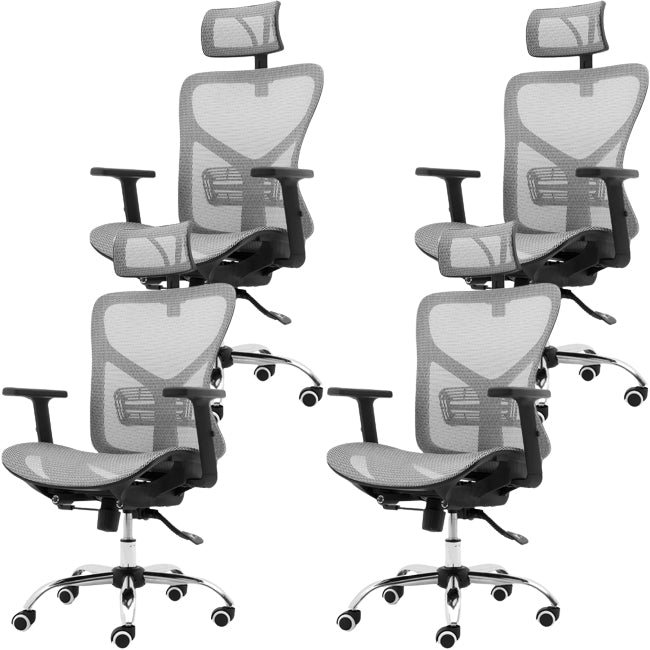 Modern Adjustable Arms Office Chair Mesh-back Task Chair for Office