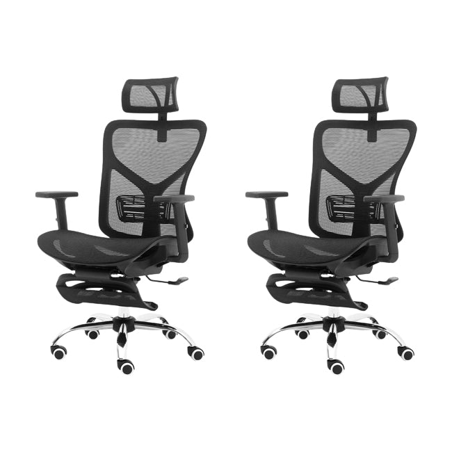 Modern Adjustable Arms Office Chair Mesh-back Task Chair for Office