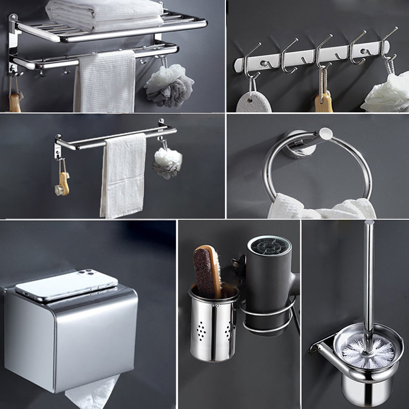 Modern Stainless Steel Bath Shelf Bathroom Accessories Hardware Set