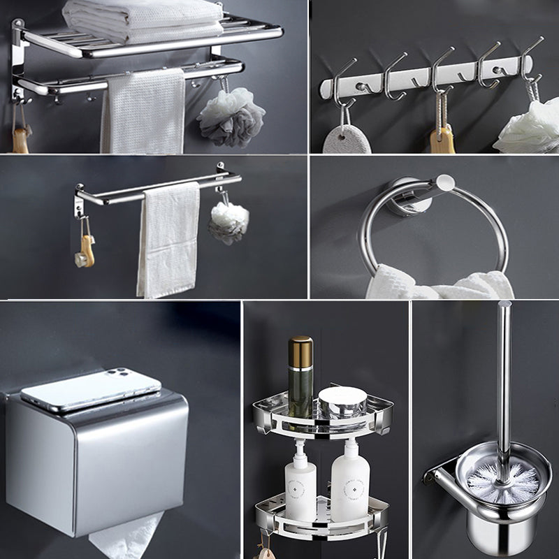 Modern Stainless Steel Bath Shelf Bathroom Accessories Hardware Set