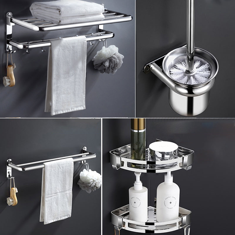 Modern Stainless Steel Bath Shelf Bathroom Accessories Hardware Set