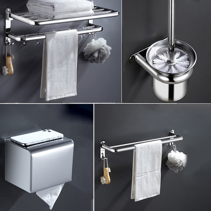 Modern Stainless Steel Bath Shelf Bathroom Accessories Hardware Set