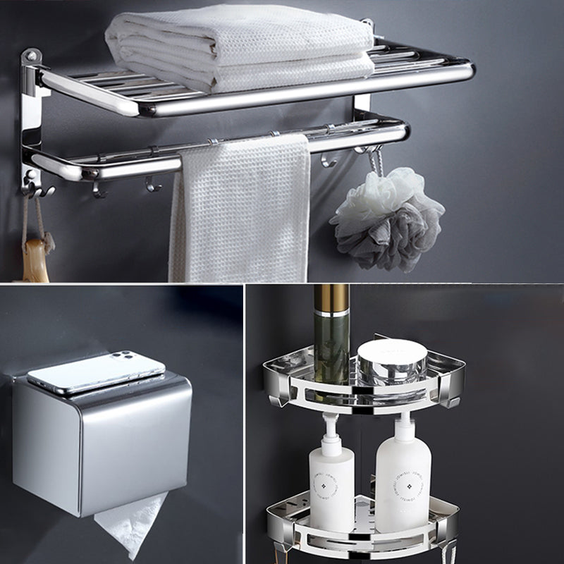 Modern Stainless Steel Bath Shelf Bathroom Accessories Hardware Set