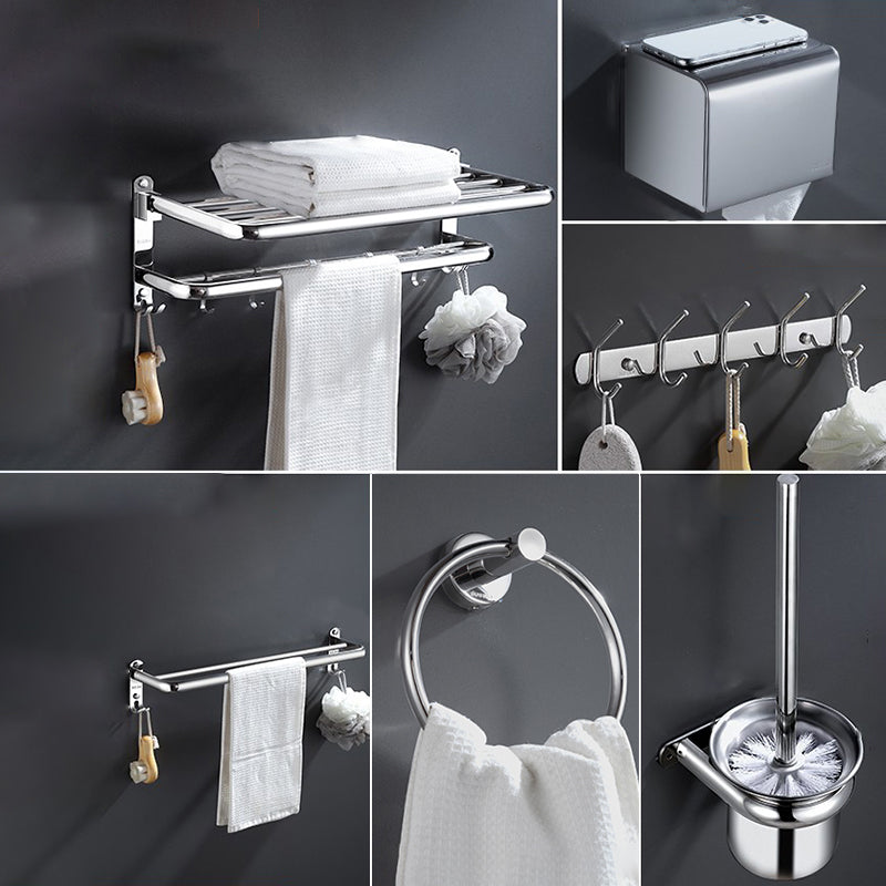 Modern Stainless Steel Bath Shelf Bathroom Accessories Hardware Set