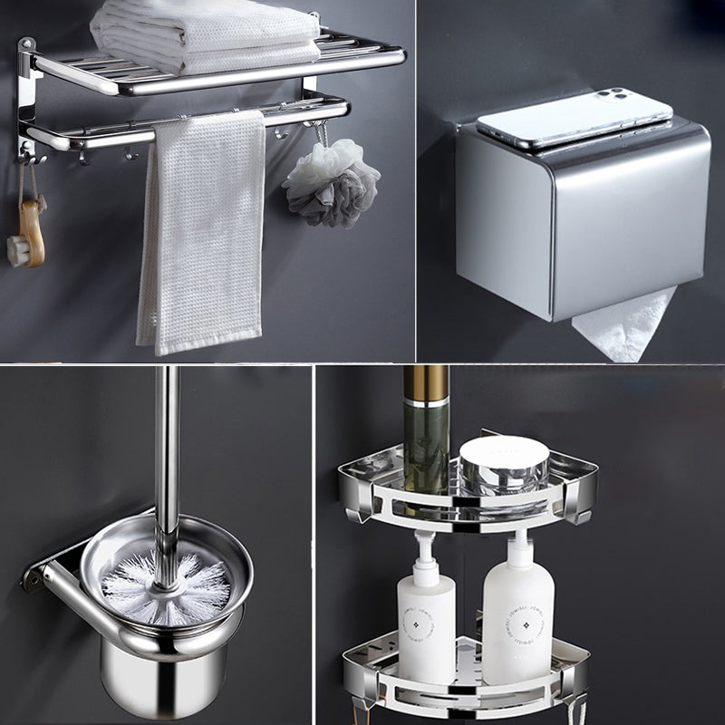 Modern Stainless Steel Bath Shelf Bathroom Accessories Hardware Set