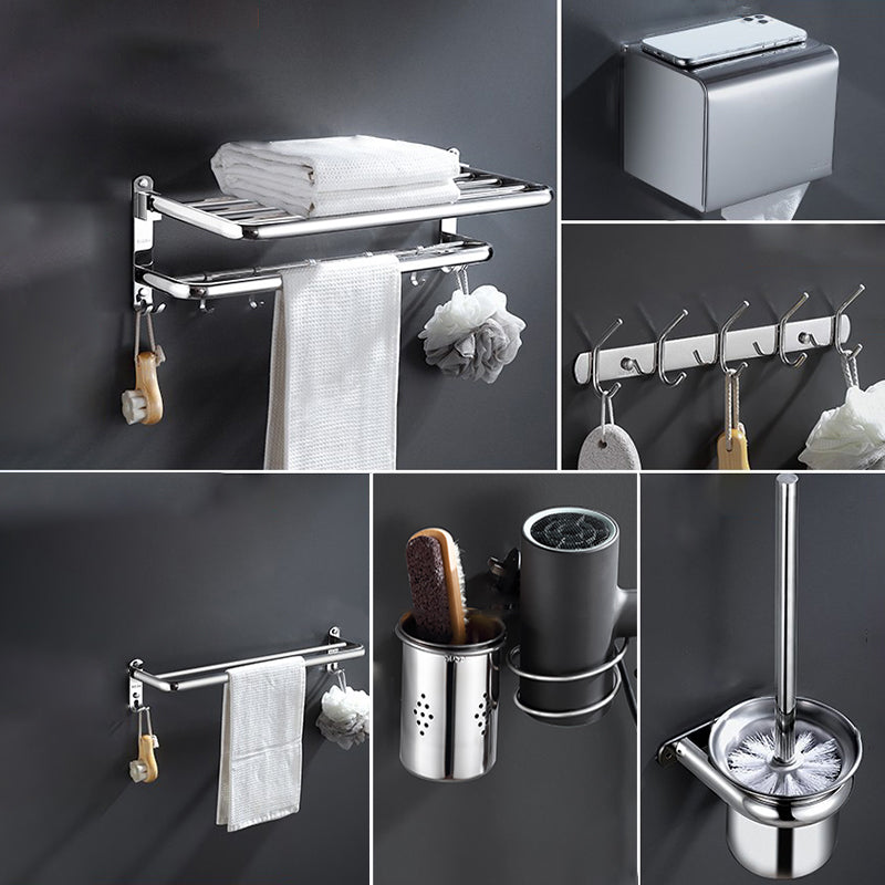 Modern Stainless Steel Bath Shelf Bathroom Accessories Hardware Set