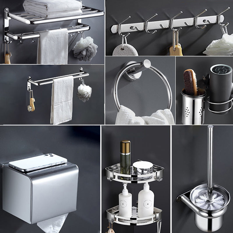 Modern Stainless Steel Bath Shelf Bathroom Accessories Hardware Set