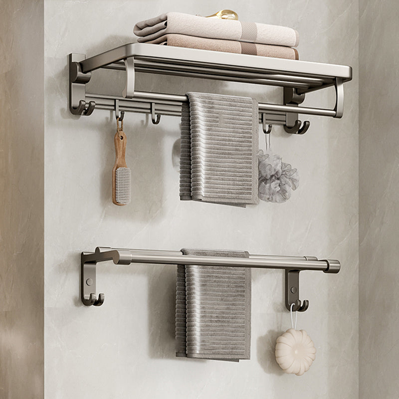 Modern Stainless Steel Bath Shelf Bathroom Accessory Kit Towel Bar Bathroom Set