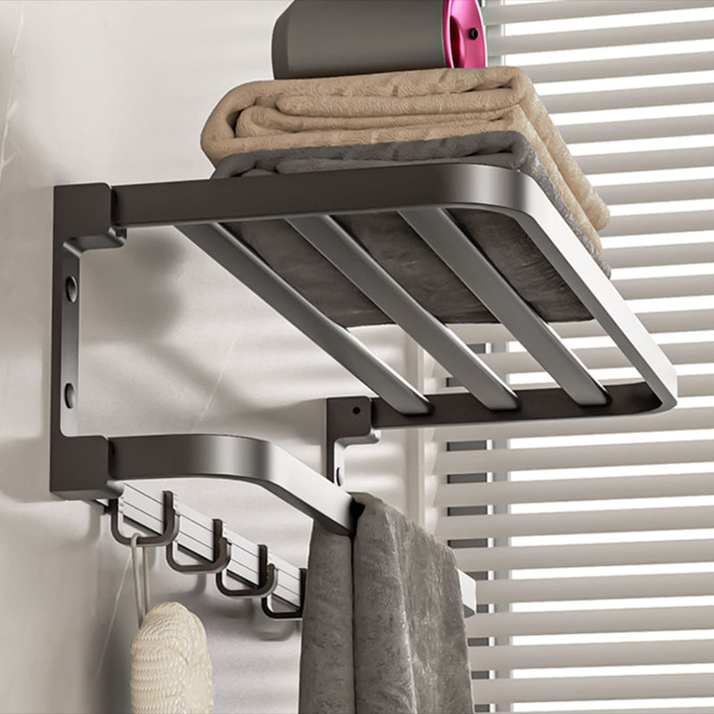 Modern Bathroom Accessory Kit Grey Towel Bar Bath Shelf Bathroom Hardware