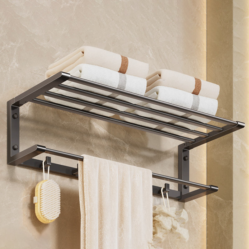 Modern Bathroom Accessory Kit Grey Towel Bar Bath Shelf Bathroom Hardware