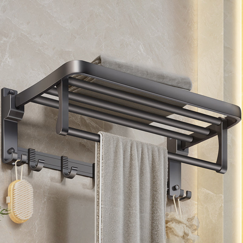 Modern Bathroom Accessory Kit Grey Towel Bar Bath Shelf Bathroom Hardware