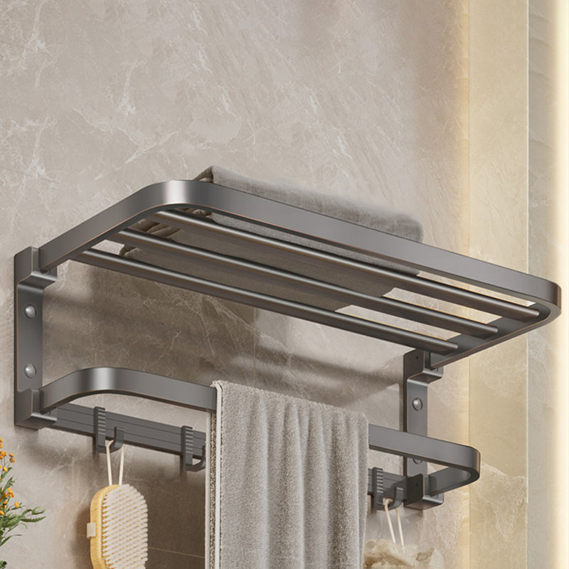 Modern Bathroom Accessory Kit Grey Towel Bar Bath Shelf Bathroom Hardware