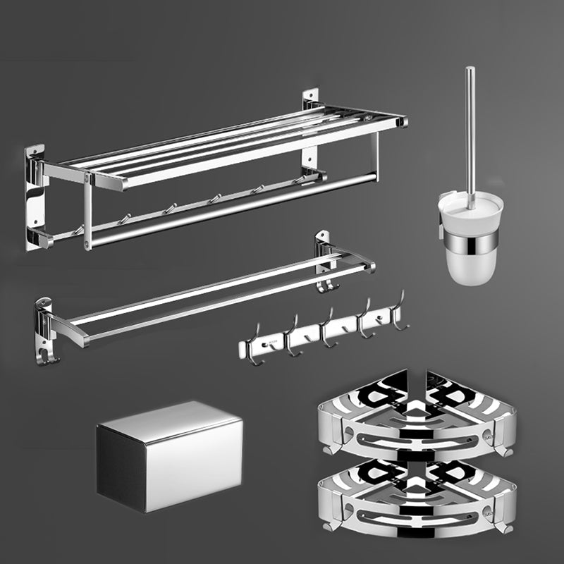 Modern Bathroom Set Stainless Steel Bath Shelf Paper Holder Bathroom Accessory Kit