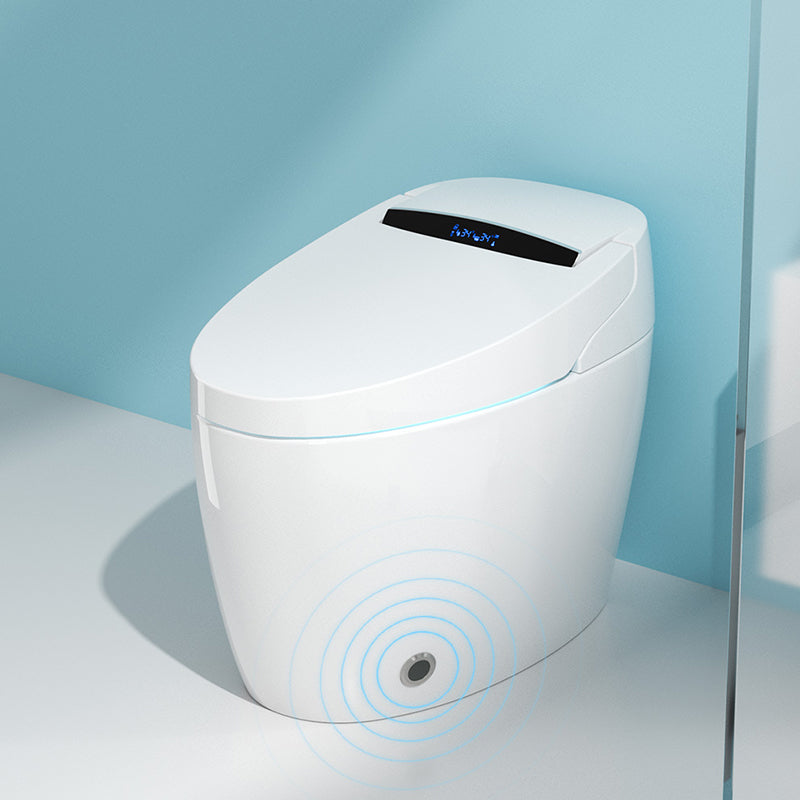 Heated Seat White Toilet With Bidet And Seat Deodorizing Bidet