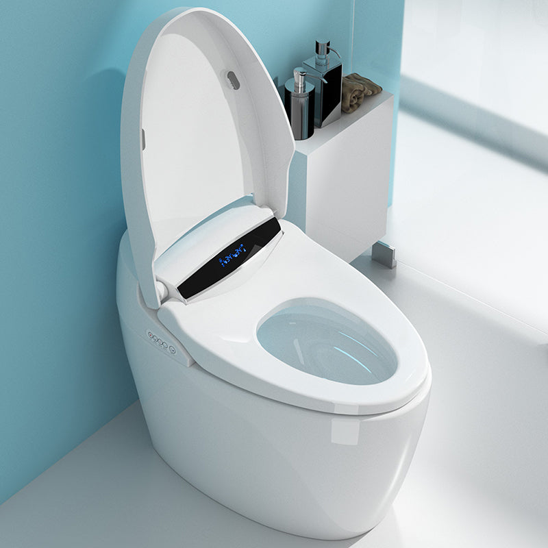 Heated Seat White Toilet With Bidet And Seat Deodorizing Bidet