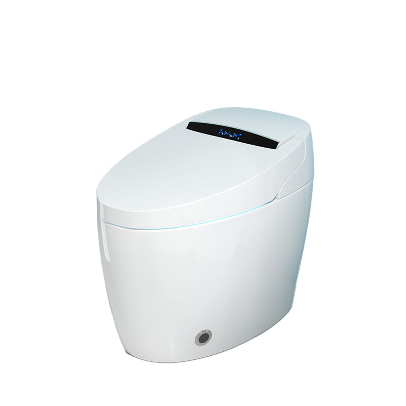 Heated Seat White Toilet With Bidet And Seat Deodorizing Bidet