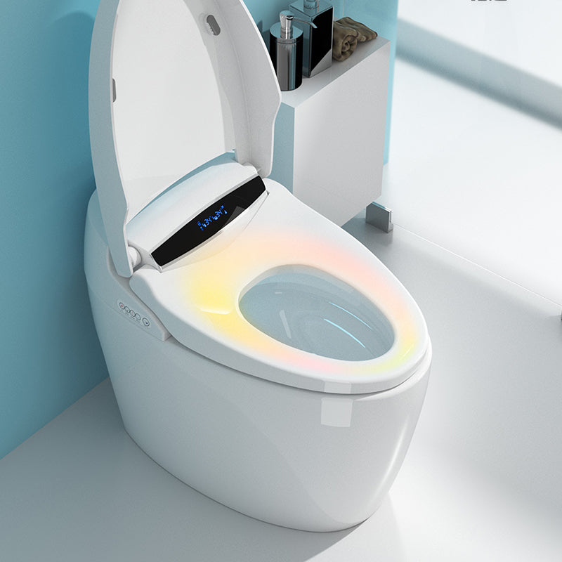 Heated Seat White Toilet With Bidet And Seat Deodorizing Bidet