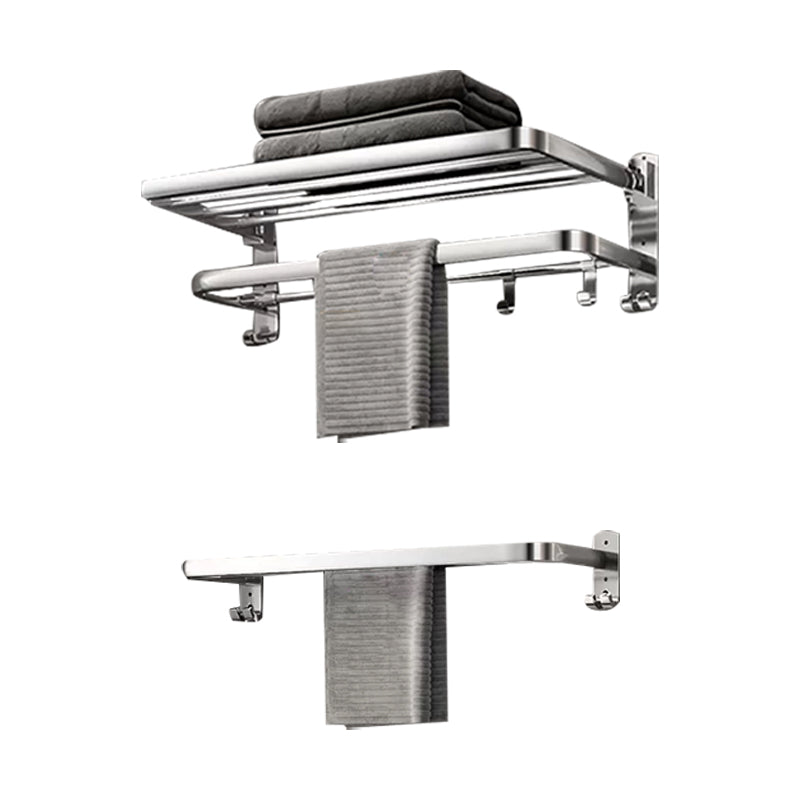 Modern Polished Chrome Bathroom Accessory Set in Stainless Steel