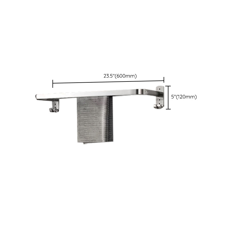 Modern Polished Chrome Bathroom Accessory Set in Stainless Steel