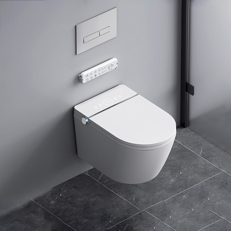 Antimicrobial Smart Wall Mounted Bidet Temperature Control Toilet