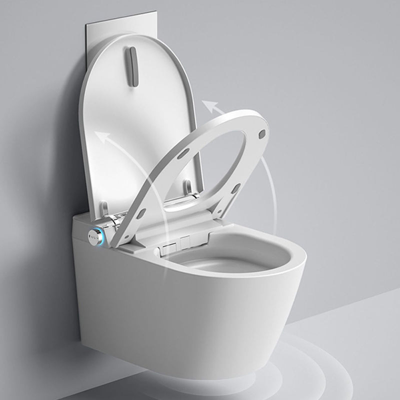 Antimicrobial Smart Wall Mounted Bidet Temperature Control Toilet