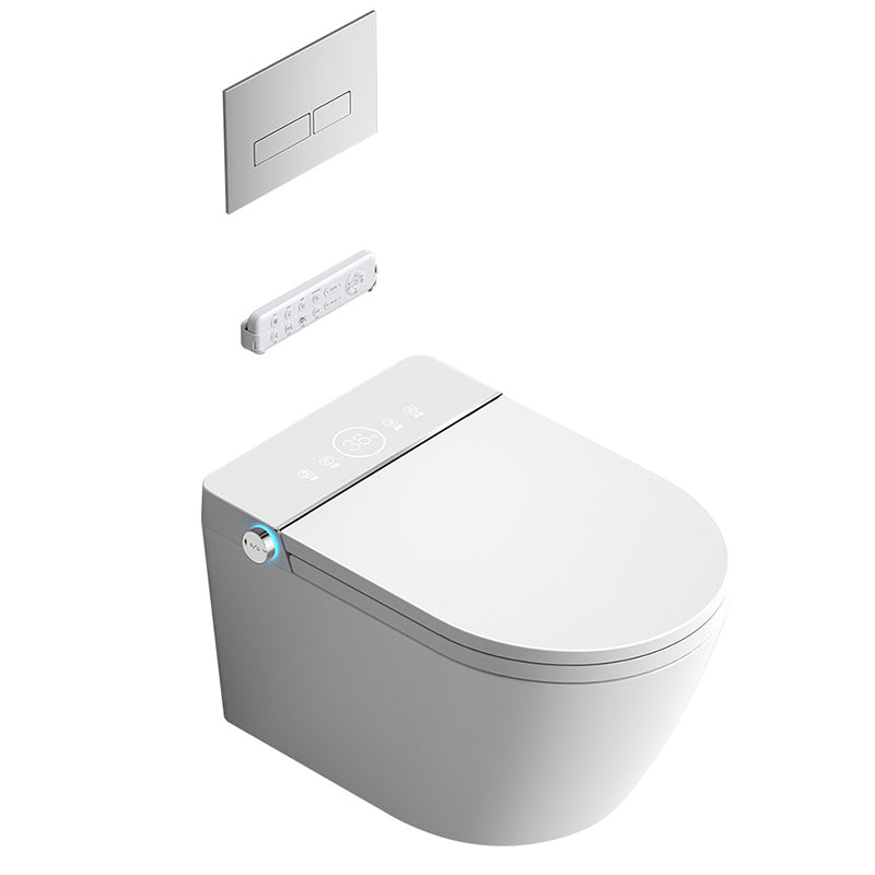 Antimicrobial Smart Wall Mounted Bidet Temperature Control Toilet