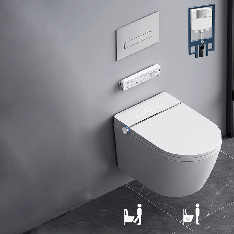 Antimicrobial Smart Wall Mounted Bidet Temperature Control Toilet