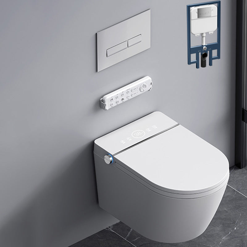 Antimicrobial Smart Wall Mounted Bidet Temperature Control Toilet