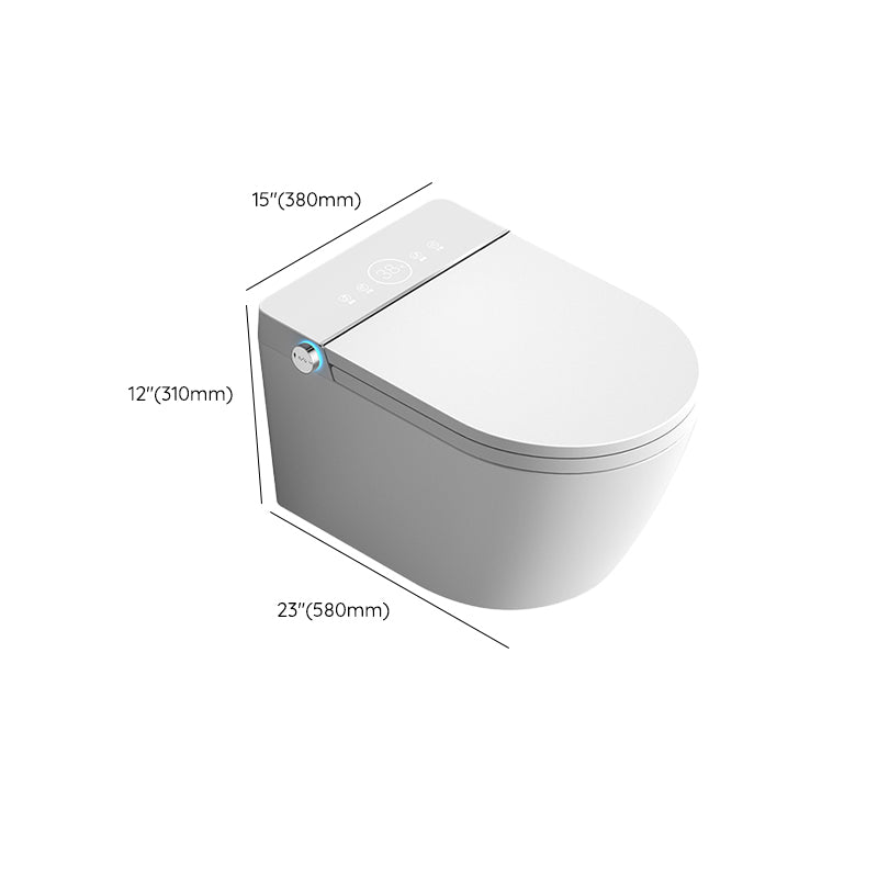 Antimicrobial Smart Wall Mounted Bidet Temperature Control Toilet